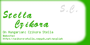 stella czikora business card